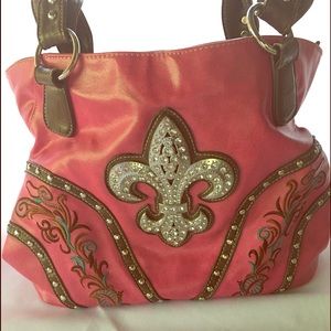 Pink Embroidered purse